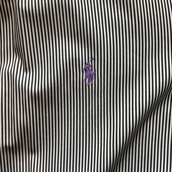 Ralph Lauren Black & White Pin stripe button down - Picture 2 of 9